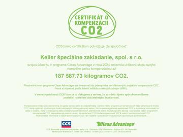 Certifikát o kompenzácii CO2