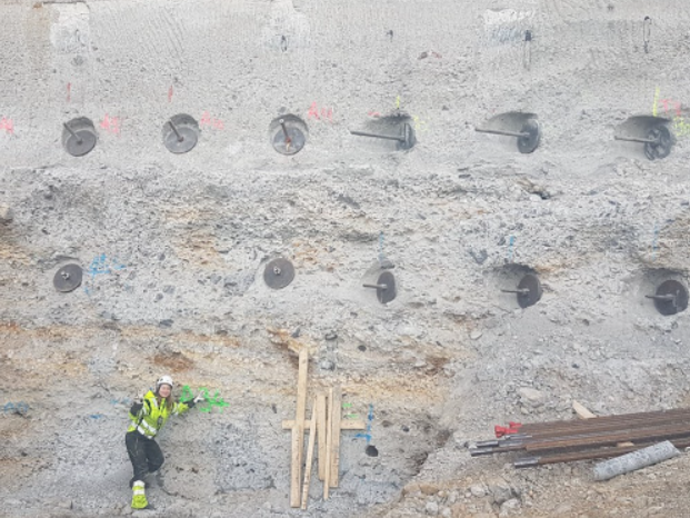 Female Keller project manager on site